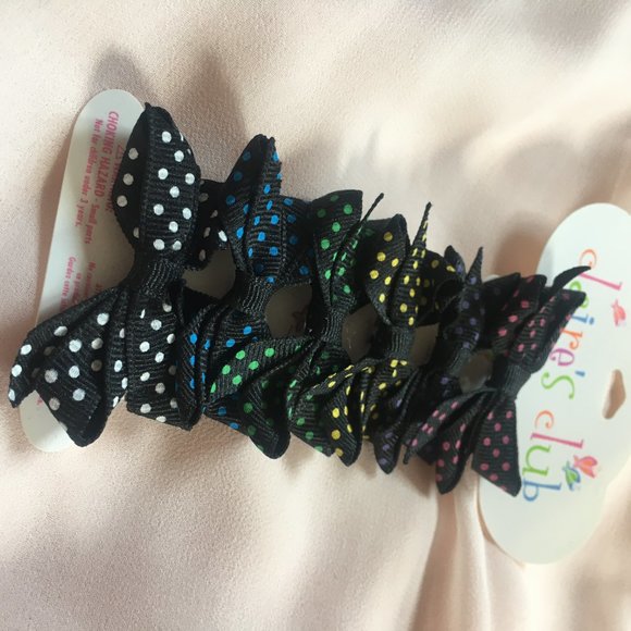 BUY ONE GET ONE 50% OFF Colourful Polkadot Bows - Picture 2 of 3